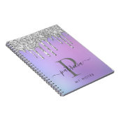 Carnet Glam Silver Parties scintillant Drivers Élégant Mo (Côté Droit)