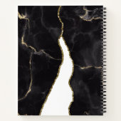 Carnet Glame d'agrafe en marbre noir (Dos)