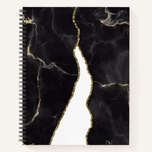 Carnet Glame d'agrafe en marbre noir