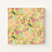 Carnet Glamor Floral Chic Jaune (Dos)