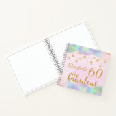 Carnet Glamour 60e anniversaire Parties scintillant d'or (Intérieur)