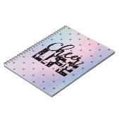 Carnet Glamour Cheerleader Star Gradient (Côté gauche)