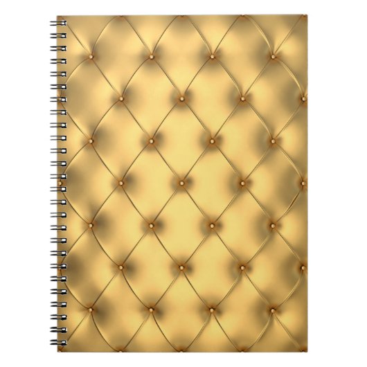 Carnet Glamour D'Or : Décor Luxueux. (Devant)