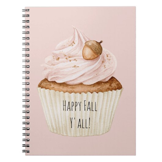 Carnet Gland de Cupcake Rose (Devant)