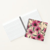 Carnet Glass tile 3D liquide lily flowers bloom (Intérieur)