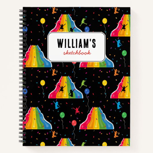 Carnet Glissade Intérieure Parc Aire de Jeux pour Enfants (Devant)