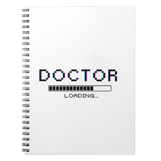 Carnet Glitch Pixel Doctor Loading Humor (Devant)