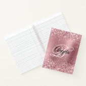 Carnet Glitter Pink Foil Fancy Monogramme (Intérieur)