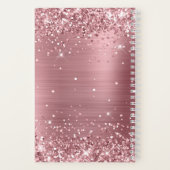 Carnet Glitter Pink Foil Fancy Monogramme (Verso)