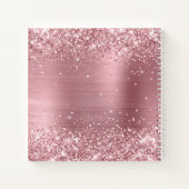 Carnet Glitter Pink Foil Fancy Monogramme (Dos)