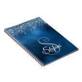 Carnet Glitter Royal Blue Foil Nom individuel (Côté Droit)