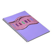 Carnet Glitter Teacher Colorful Letters (Côté Droit)