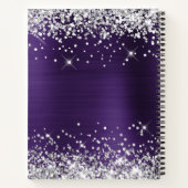 Carnet Glitterie Argent Violet foncé Phuile 21e anniversa (Dos)