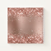 Carnet Glitterie Rose Gold Gradient Living My Best Life (Dos)