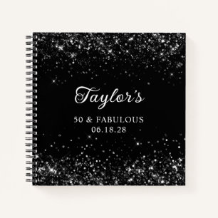 Carnet Glittery Black 50 & Fabuleux invité