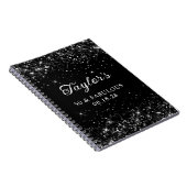 Carnet Glittery Black 50th Birthday Guestbook (Côté Droit)