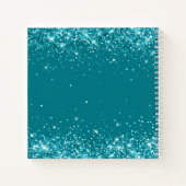 Carnet Glittery Dark Turquoise 40e anniversaire invité (Dos)