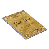 Carnet Glittery Gold 50th Birthday Guestbook (Côté Droit)