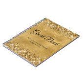 Carnet Glittery Gold 50th Birthday Guestbook (Côté gauche)