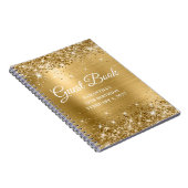 Carnet Glittery Gold et White 75e anniversaire (Côté Droit)