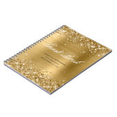 Carnet Glittery Gold Glam Classic Script Guestbook (Côté gauche)