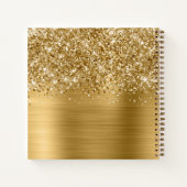 Carnet Glittery Gold Glam Nom du script (Dos)