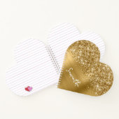 Carnet Glittery Gold Glam Nom du script (Intérieur)