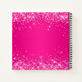 Carnet Glittery Hot Pink Ombre 50e anniversaire invité (Dos)