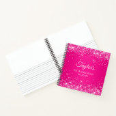 Carnet Glittery Hot Pink Ombre 50e anniversaire invité (Intérieur)