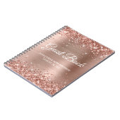 Carnet Glittery Rose Gold Foil 30th Birthday Guestbook (Côté gauche)