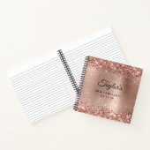 Carnet Glittery Rose Gold Foil 40 & Fabulous Guest (Intérieur)