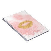Carnet Glitzy Gold Lièvres rose Confetti Kiss (Côté Droit)