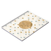 Carnet Glitzy Mermaid Blue Gold Sparkle (Côté gauche)