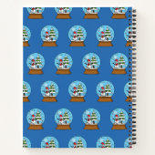 Carnet Globe de neige avec Snowman et Pine Tree (Dos)