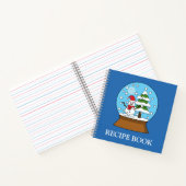 Carnet Globe des neiges avec Snowman et Pine Tree | Perso (Intérieur)
