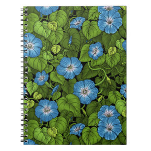 Carnet Gloire du matin en bleu et vert