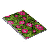 Carnet Gloire du matin en rose et vert (Côté Droit)