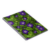 Carnet Gloire du matin en violet et vert (Côté Droit)