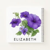 Carnet Gloire du matin Mois de naissance Fleur personnali (Dos)