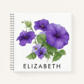 Carnet Gloire du matin Mois de naissance Fleur personnali (Devant)