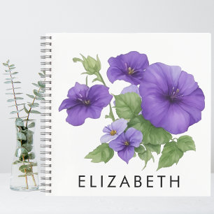 Carnet Gloire du matin Mois de naissance Fleur personnali
