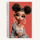 Carnet Glow Getter Coral Spiral Notebook (Recto)