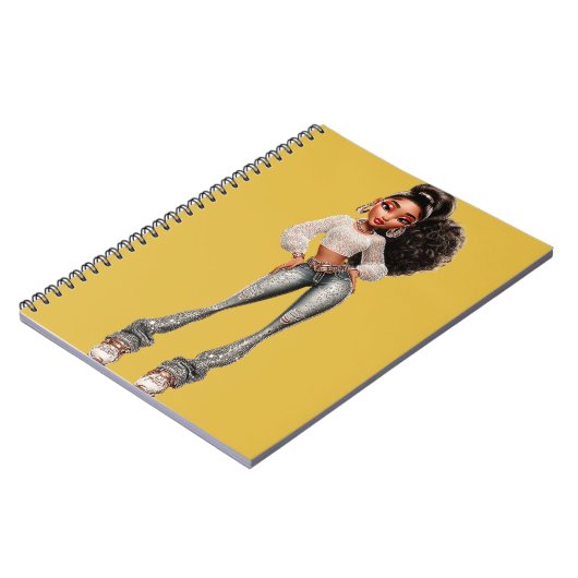 Carnet Glow Getter Mustard Spiral Photo Notebook (Côté gauche)