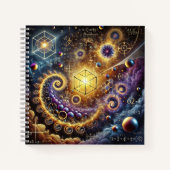 Carnet Glowing Cubes, Spirals & Equations Design (Devant)