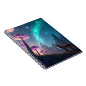 Carnet Glowing Mushroom Forest Fox Fantasy Art (Côté Droit)