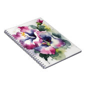 Carnet Gloxinia - Fleurs aquarelles (Côté Droit)