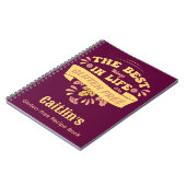 Carnet Gluten personnalisé Cuisine libre Celiac Coeliac (Côté gauche)