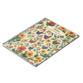 Carnet Gnome a flower motif design (Côté gauche)