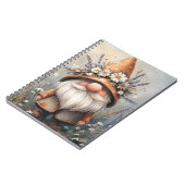 Carnet Gnome de Fleur Whimsical : Adorable aquarelle Art (Côté gauche)