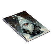 Carnet Gnome d'hiver dans une forêt de neige (Côté Droit)